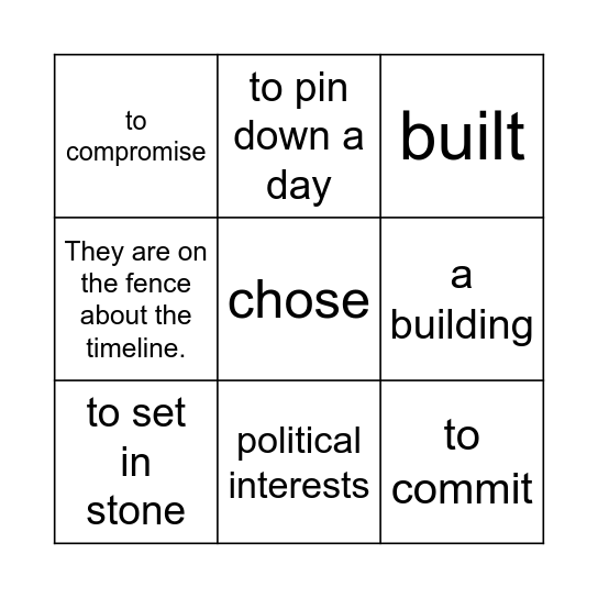 Joe June 4 Bingo Card