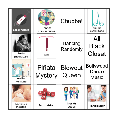 Sonia's LOTERIA Bingo Card