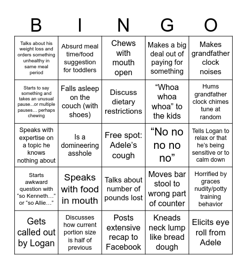 John Bingo June 25 Bingo Card