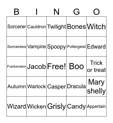 Halloween Chrissy Peterson  Bingo Card
