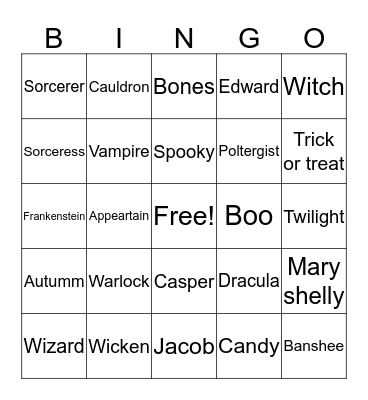 Halloween-Courtney  Bingo Card