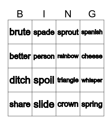 Bingo Card