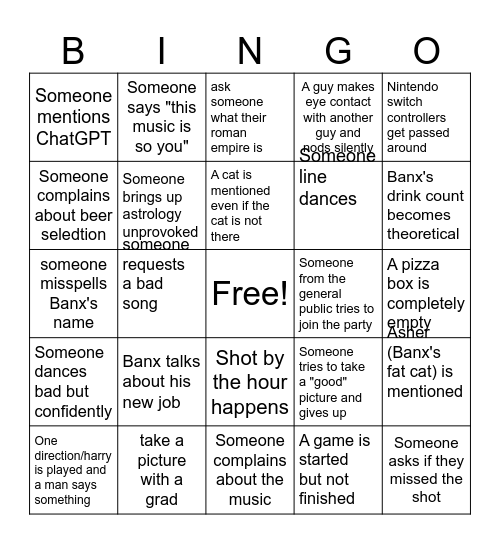 Mark It as You See It Bingo Card