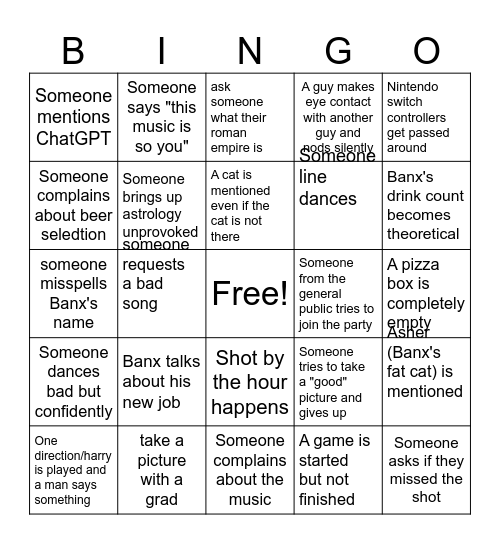 Mark It as You See It Bingo Card