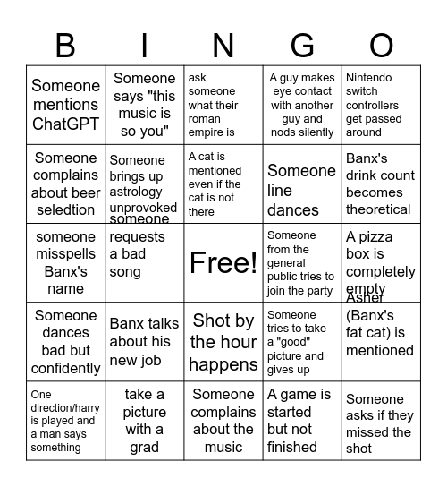 Mark It as You See It Bingo Card