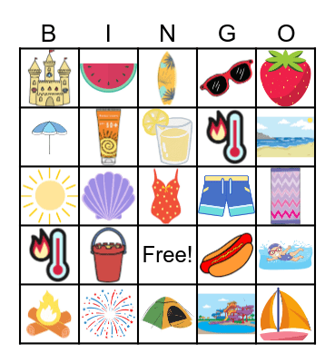 SUMMER BINGO Card