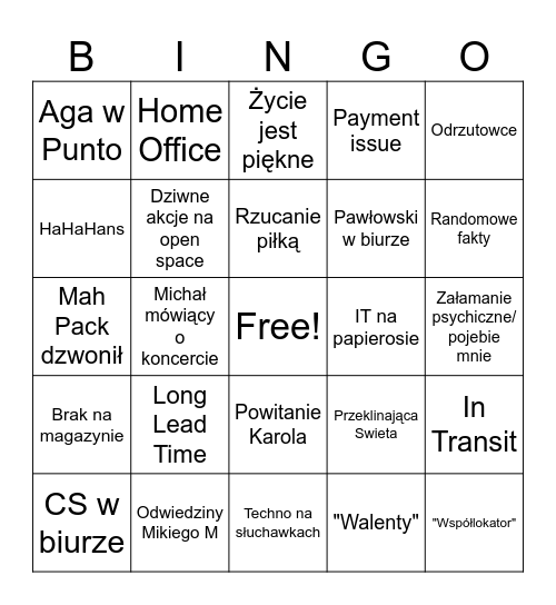 Bingo 09.06.2025 Bingo Card