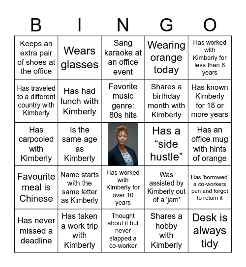 🧡Kimberly's Office Bingo🧡 Bingo Card