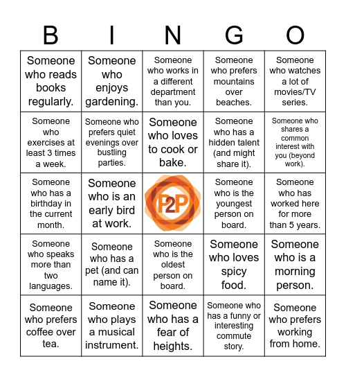 P2P Boat Bingo Card