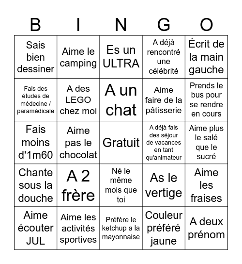 BINGO Card