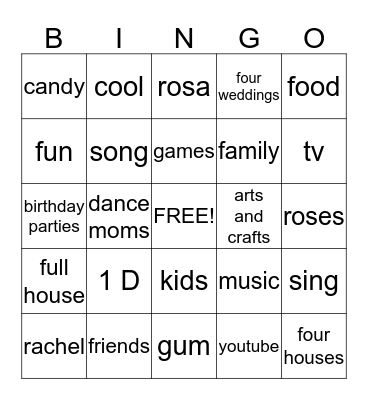 random Bingo Card