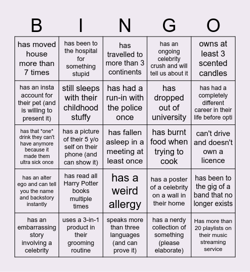 Know Your CoWERKERKS Bingo Card