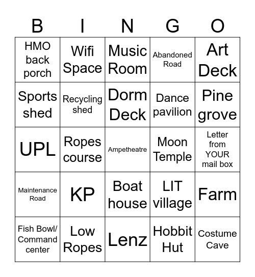 Get to know WMI Bingo Card