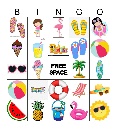Summer ⛱️ Bingo Card