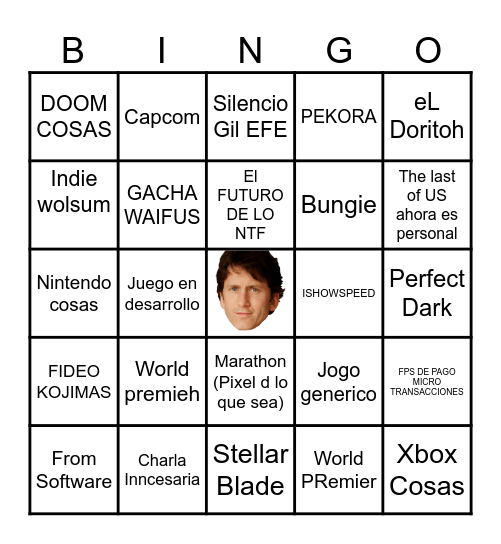 E3/SUMMER GAME FEST Bingo Card