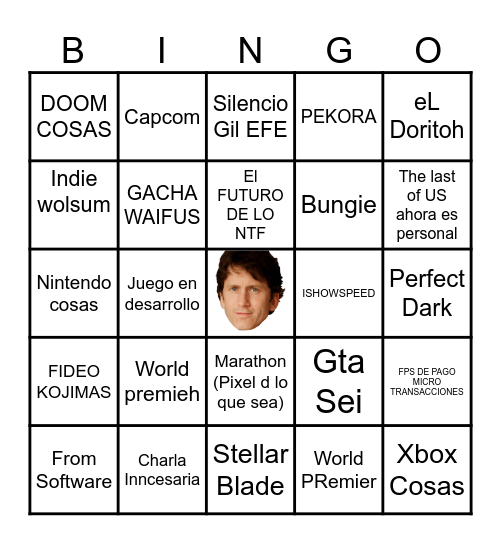E3/SUMMER GAME FEST Bingo Card