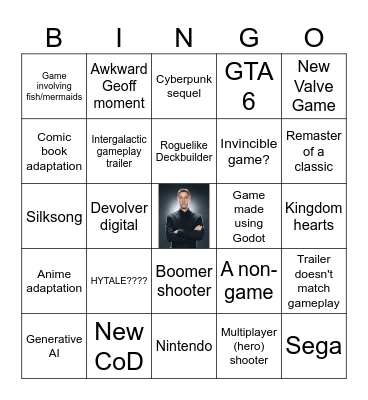 Summer Game Fest 2025 Nihilo Bingo Card Bingo Card