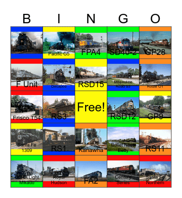 4-6-4 Hudson- The Original Owners Bingo Card