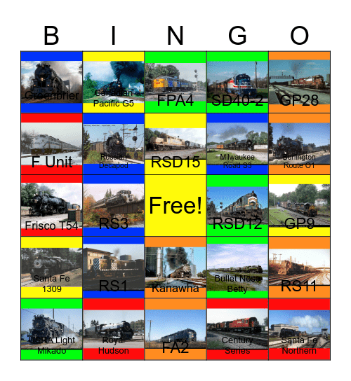 4-6-4 Hudson- The Original Owners Bingo Card
