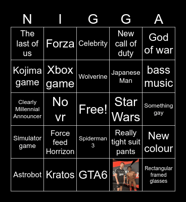 STATE OF PLAY Bingo Card