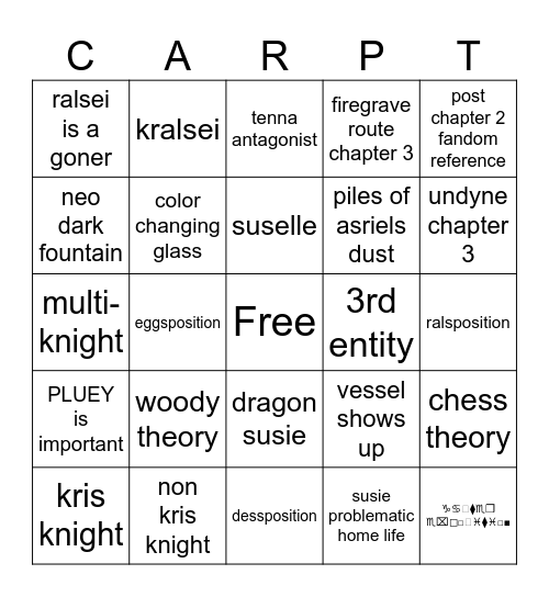 VERY, VERY INTERESTING. Bingo Card