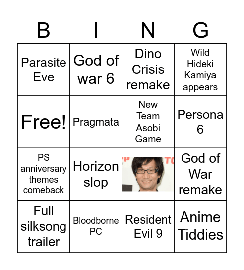 State of Sosi Bingo Card