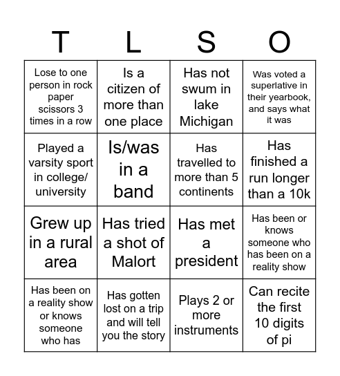 Telesto's 5th Bday Bingo Card