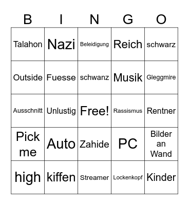Ome TV Bingo Card