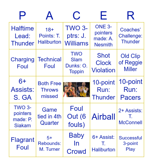 #YesCERS2025 Bingo Card