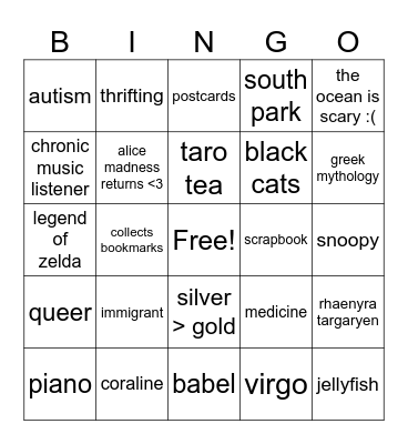 are you soot?? Bingo Card
