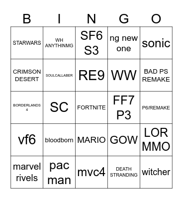 Bingo Card