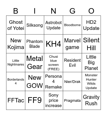 COPIUM OF PLAY Bingo Card