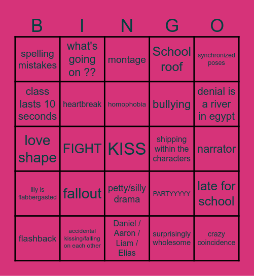 my best friend & i glmm bingo Card