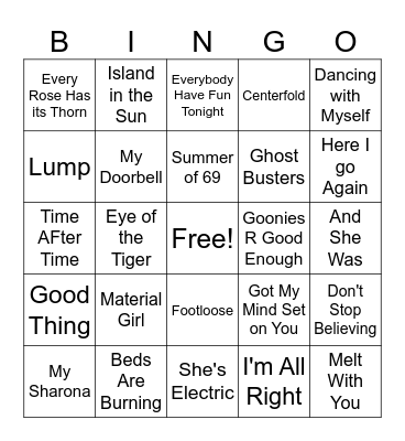 Street Rad! Bingo Card