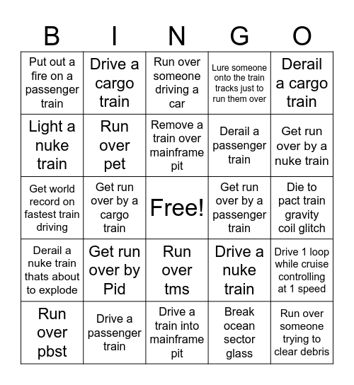 PBST BINGO 2 Bingo Card