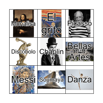 Loteria "Arte" Bingo Card