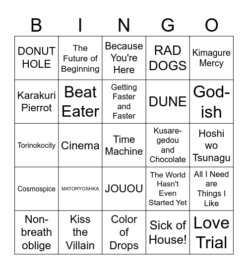 Board 3 orz Bingo Card