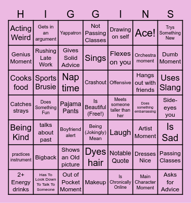 Autumn Bingo Card