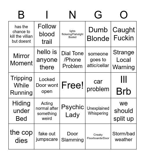 The Monkey Bingo Card