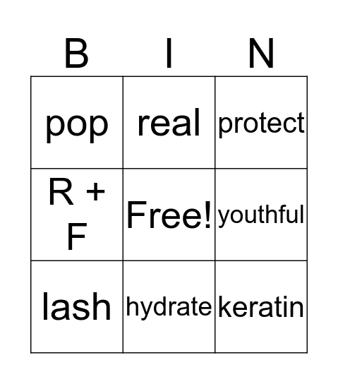 Lash Boost - Deborah C - 2 Bingo Card