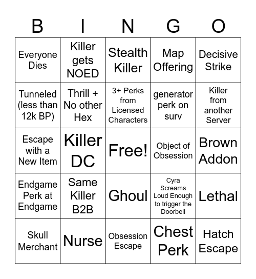 Survivor Chaos Shuffle Bingo Card