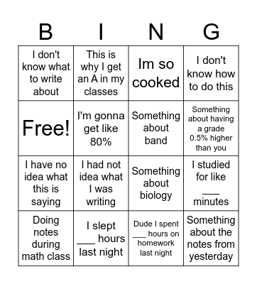 Evan Ha Bingo Card