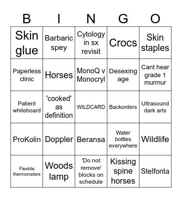 GAZ RANT BINGO Card