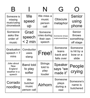CRLS 2025 Graduation Bingo (9-16) Bingo Card