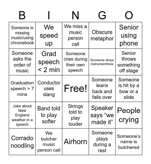 CRLS 2025 Graduation Bingo (9-16) Bingo Card