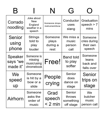 CRLS 2025 Graduation Bingo (17-24) Bingo Card