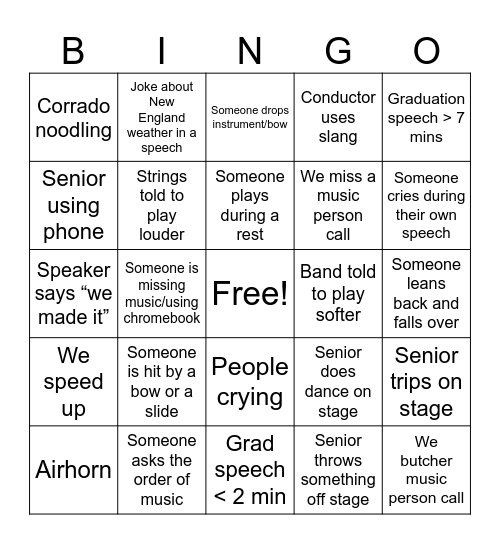 CRLS 2025 Graduation Bingo (17-24) Bingo Card