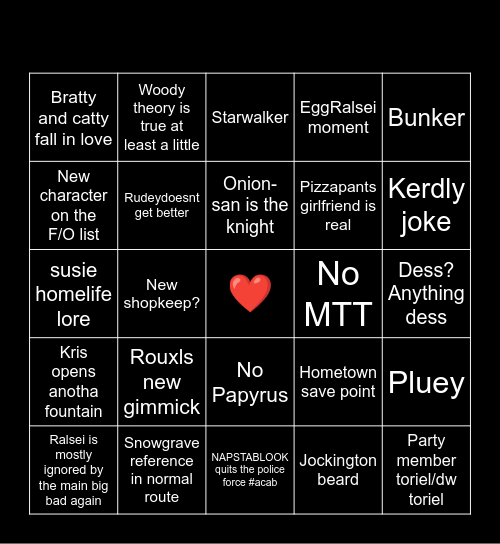 Chapter 3 bingo Card