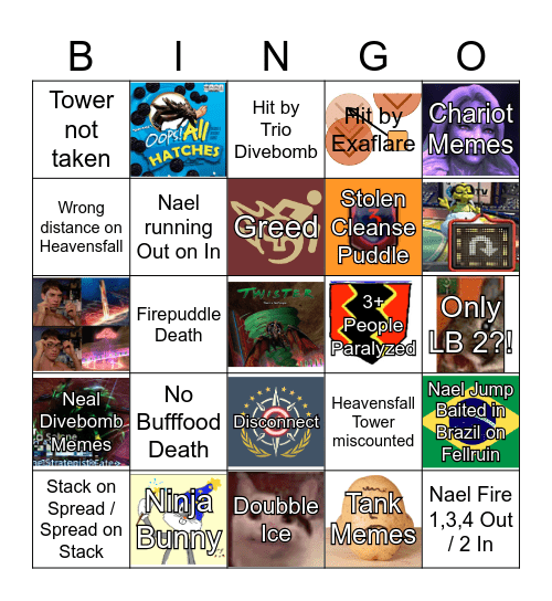 UCoB Memes Bingo Card