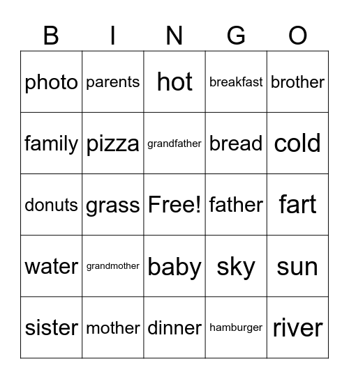 Cool cool bingo Card